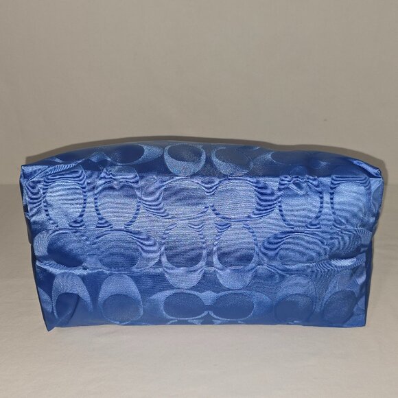 COACH Getaway Large Packable Blue Travel Weekender Tote With Zip Cosmetic Bag - Picture 15 of 15